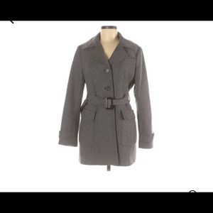 Banana Republic Wool Coat, made of Italian fabric & made in Philippines.